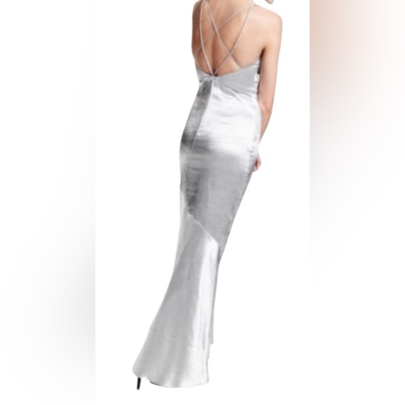 H&M Silver Asymmetrical Dress - Picture 4 of 8